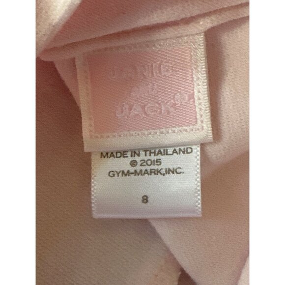 Janie & Jack Sweetheart Pink Ruffle Ponte Knit Dress Size 8 - Picture 5 of 6